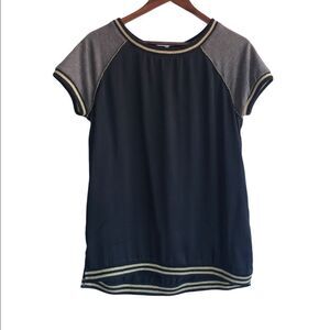 Women's Sanctuary Black Grey & Gold Blouse